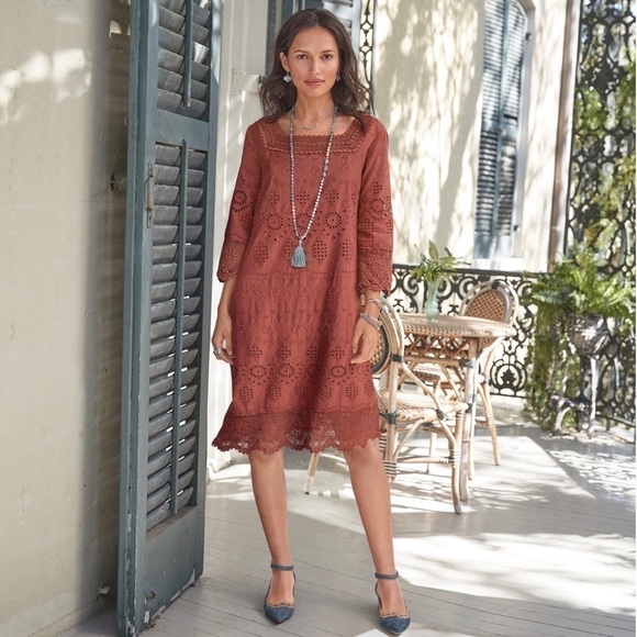 Sundance Ellison Eyelet Dress P/A7/18 - Picture 1 of 9